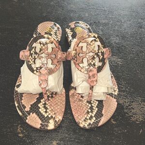 Tory Burch Miller snake print-  size 6